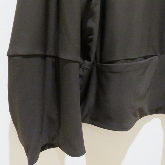 SYMPLI Cropped Lantern Jacket with Zip Front in Chocolate Brown Lagenlook NWT - Picture 4 of 13